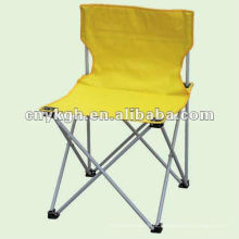 Cadeira de acampamento sem braços dobrável amarela